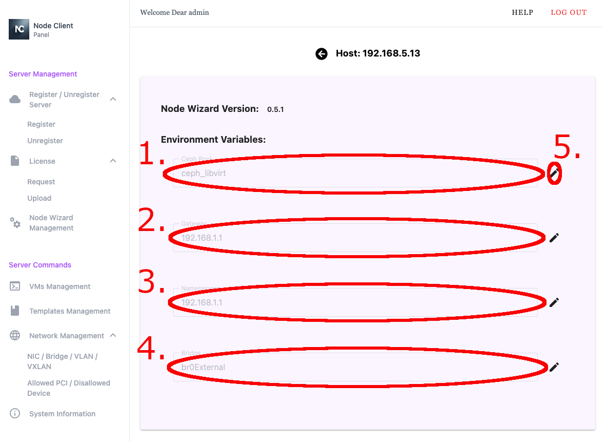 Node Client WebUI Node Wizard Management - Node